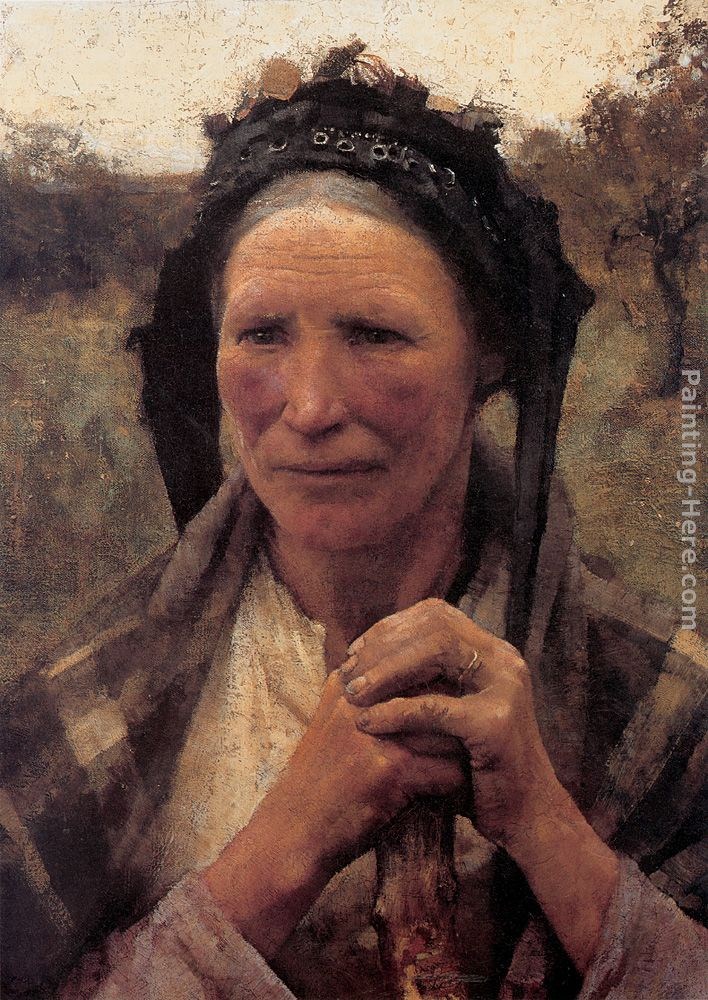 Sir George Clausen Head of a Peasant Woman
